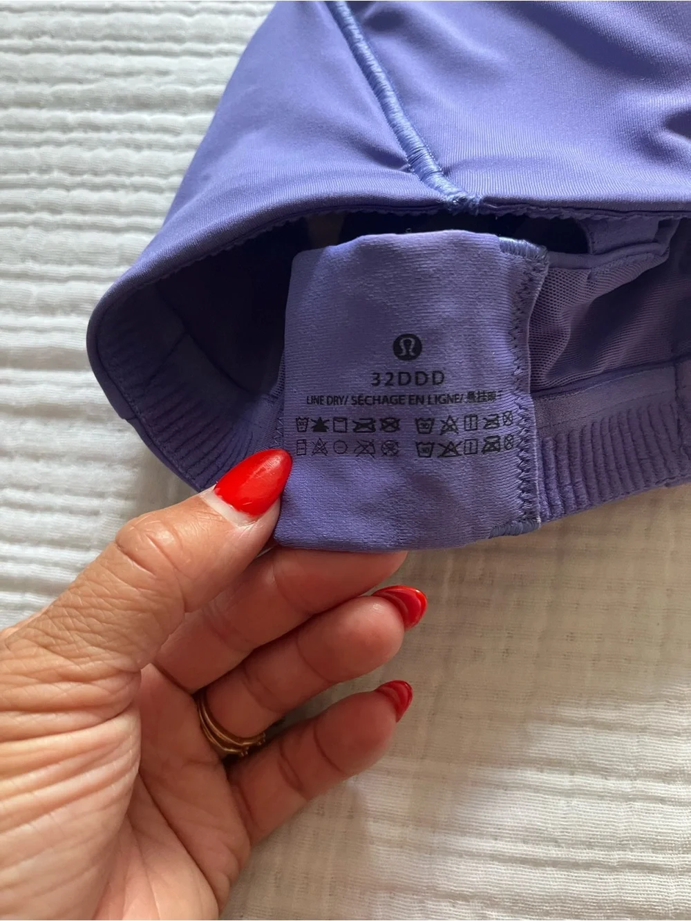 Lululemon Purple Cross-Back Sports Bra
